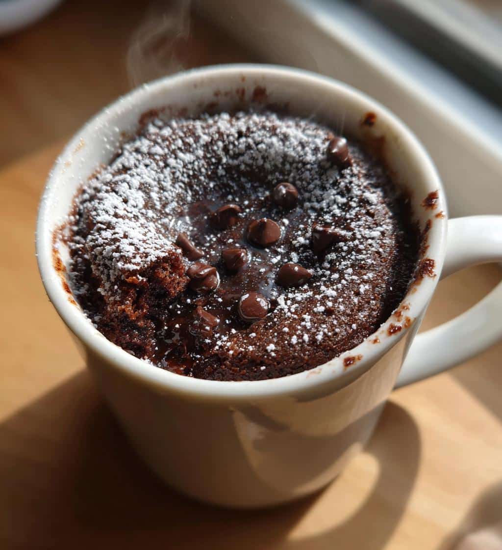 15-Minute Air Fryer Mug Brownie from Scratch - Chocolate Bliss 4 air fryer mug brownie from scratch - detail 1