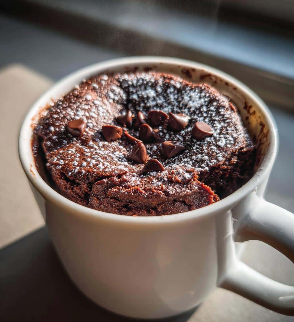 air fryer mug brownie from scratch