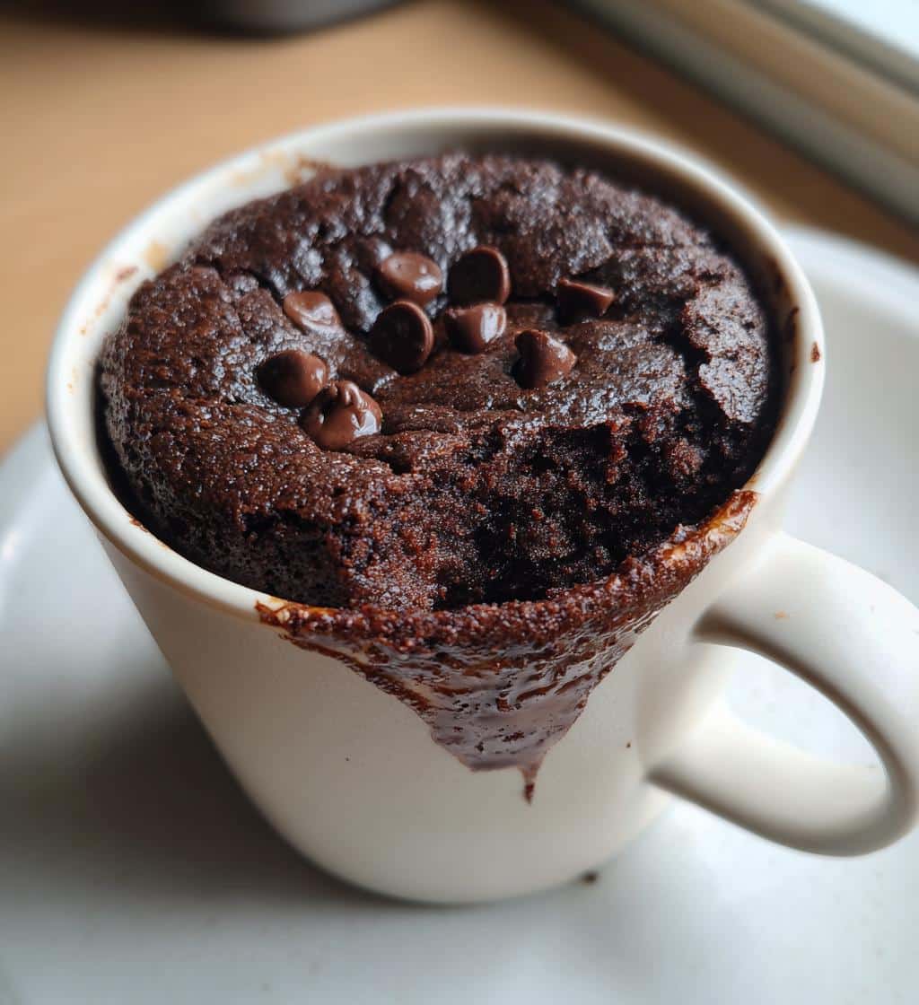 air fryer mug brownie high protein