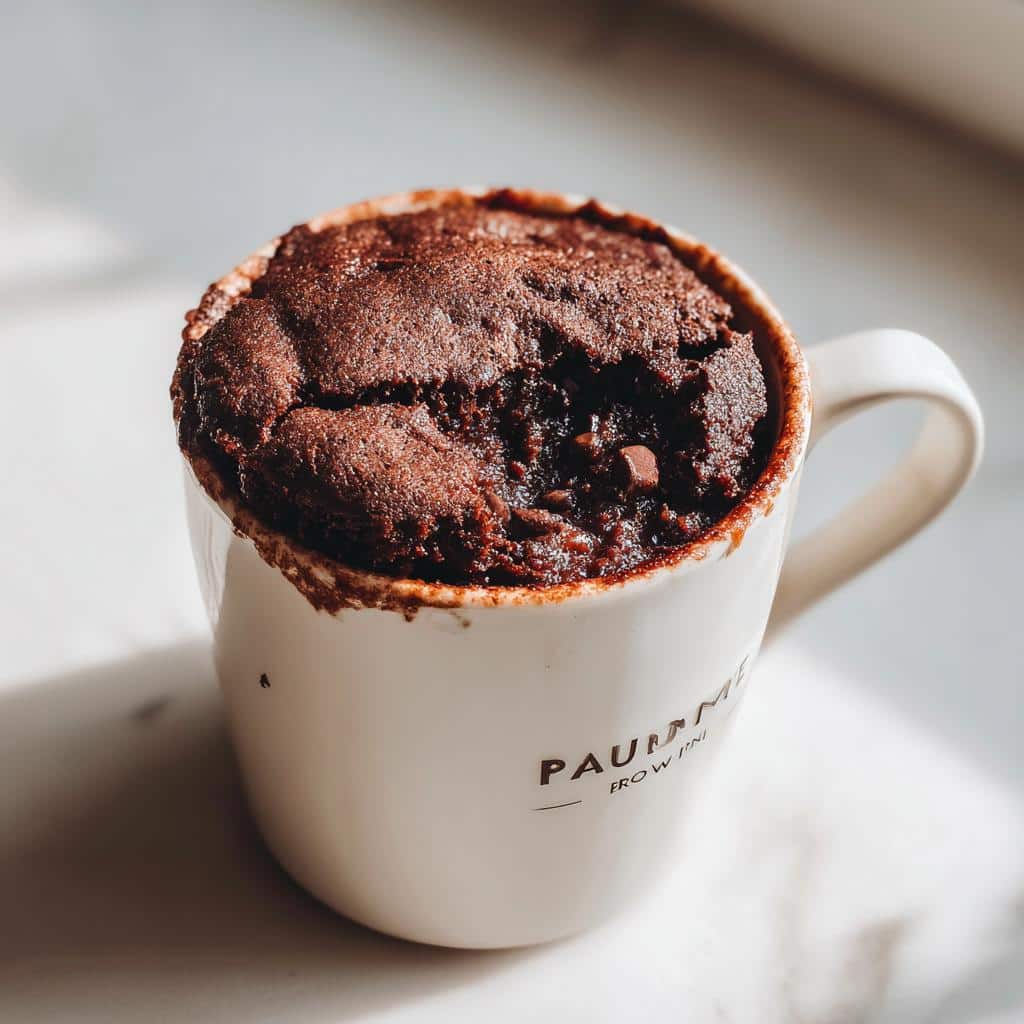 air fryer mug brownie low calorie - detail 1