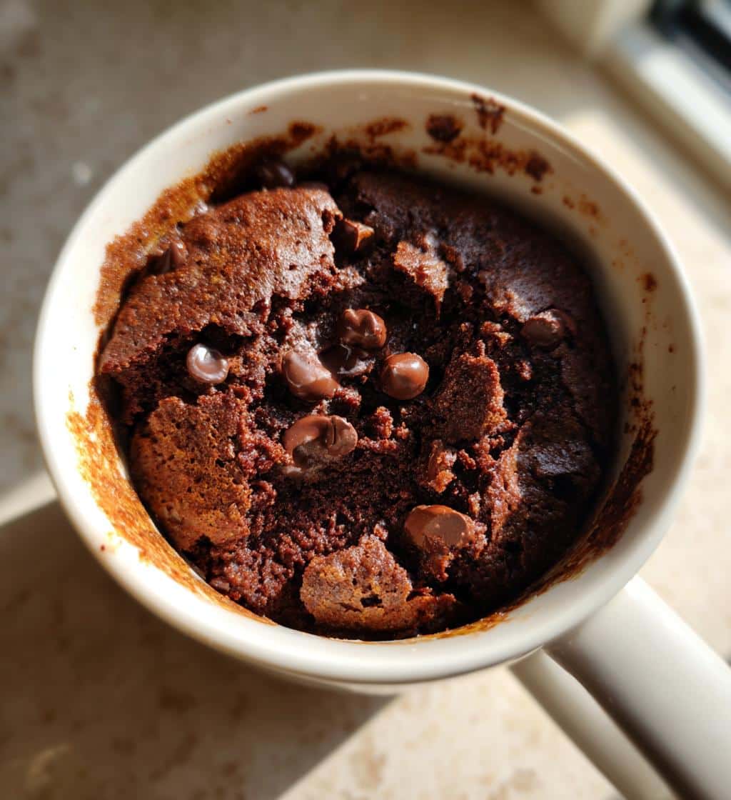"1-Minute Air Fryer Mug Brownie No Bake Style – Heavenly Fix" 4 air fryer mug brownie no bake style - detail 1