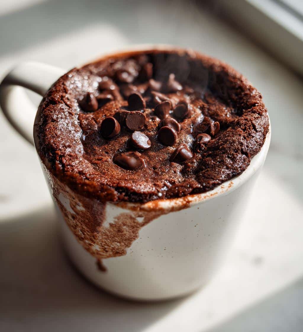 air fryer mug brownie no oven - detail 1