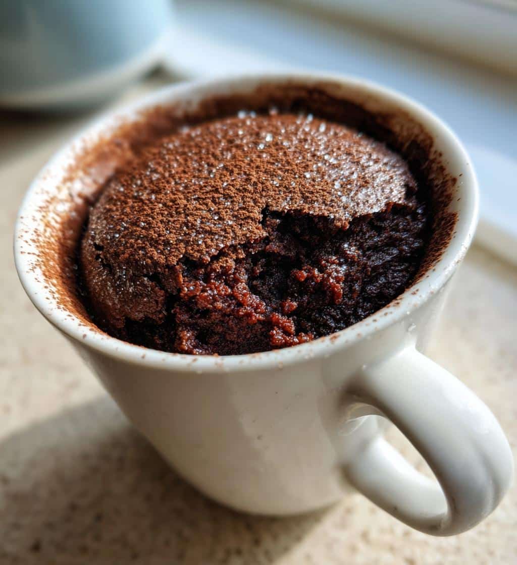 air fryer mug brownie simple ingredients - detail 1