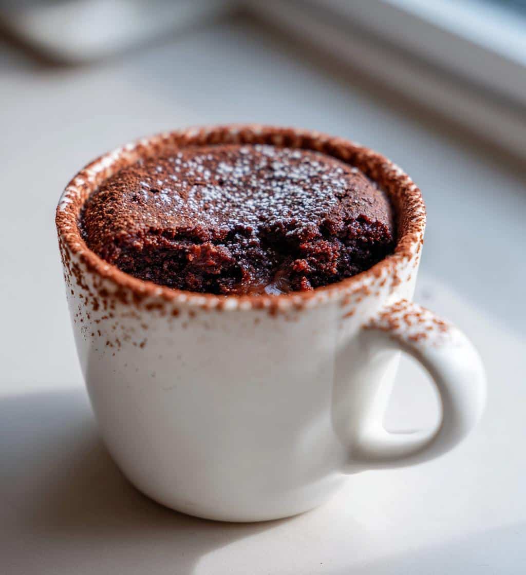 air fryer mug brownie simple ingredients
