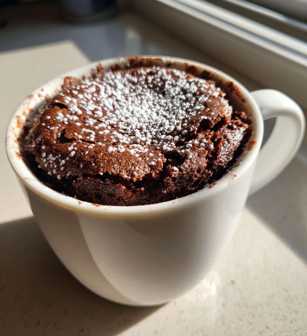 air fryer mug brownie single serve