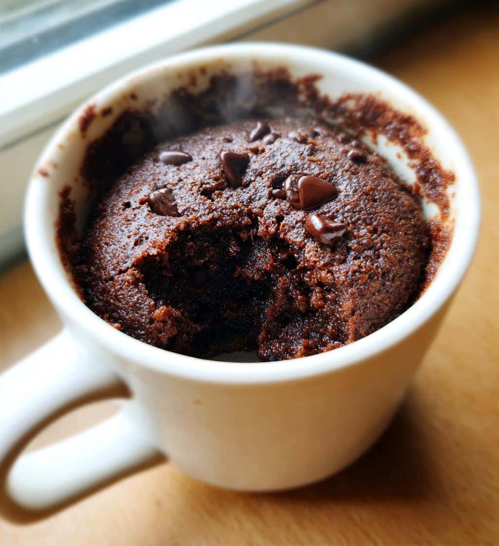air fryer mug brownie small batch - detail 1