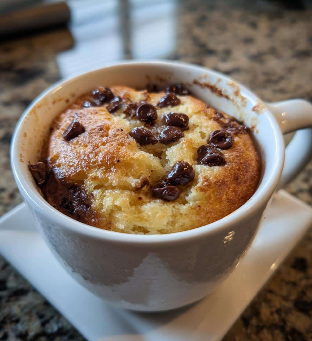 air fryer mug cake 10 minute - detail 1