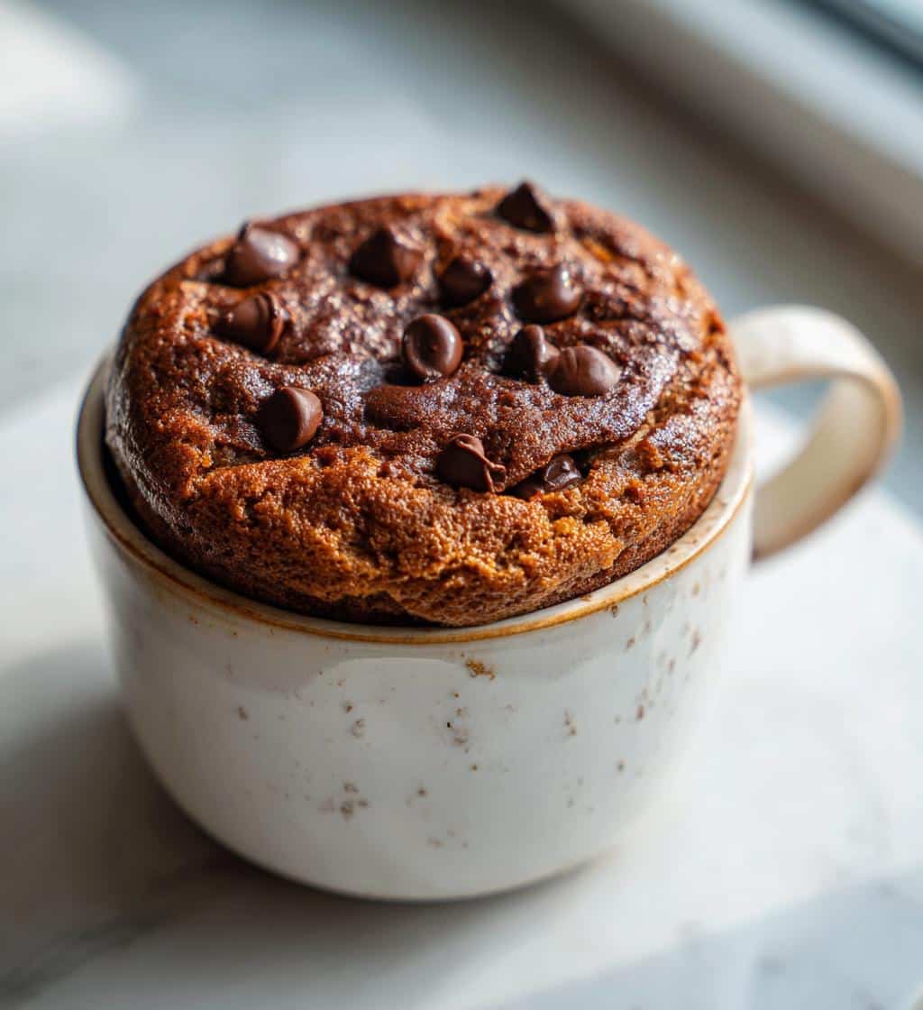 air fryer mug cake 10 minute