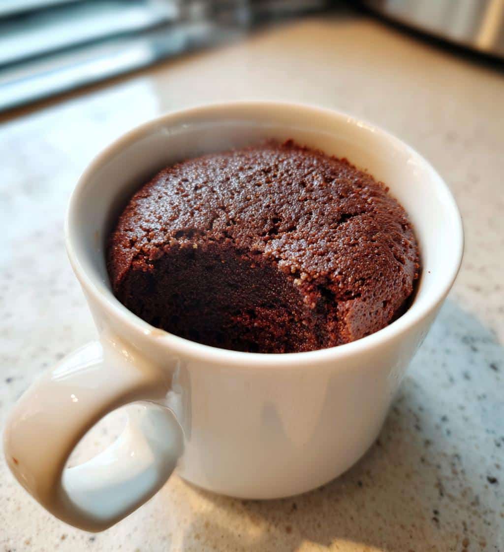 air fryer mug cake 5 minute - detail 1