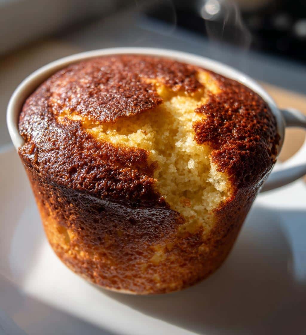air fryer mug cake crispy