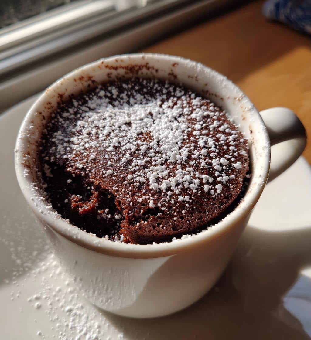 air fryer mug cake from scratch