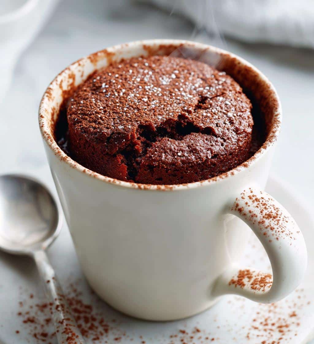 air fryer mug cake healthy - detail 1
