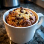 air fryer mug cake no bake style