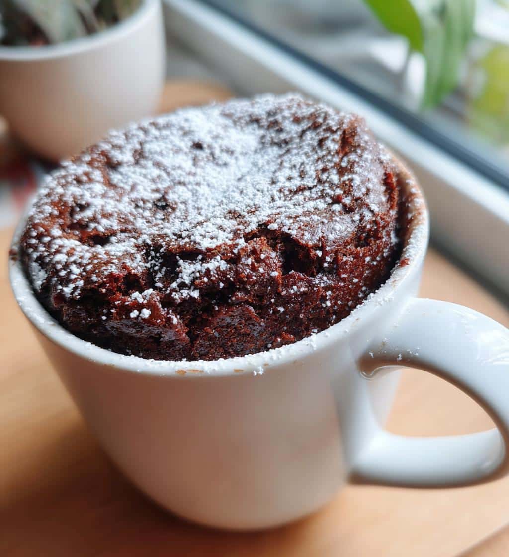 air fryer mug cake simple ingredients