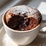 air fryer mug cake soft center
