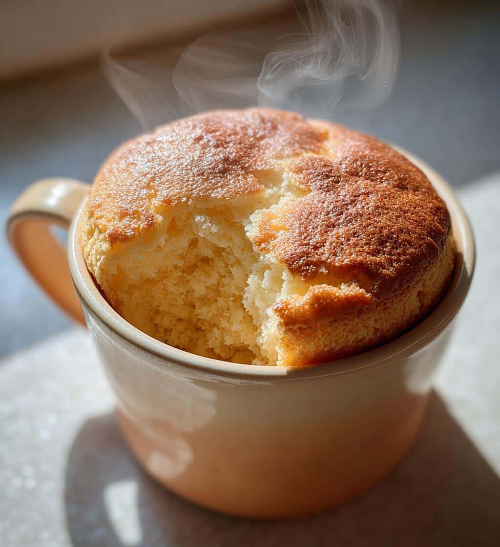 air fryer mug cake winter dessert