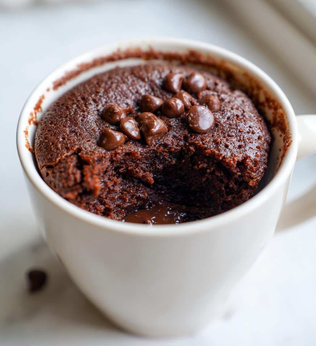 air fryer mug cake with cake mix