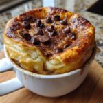 air fryer mug cake with puff pastry