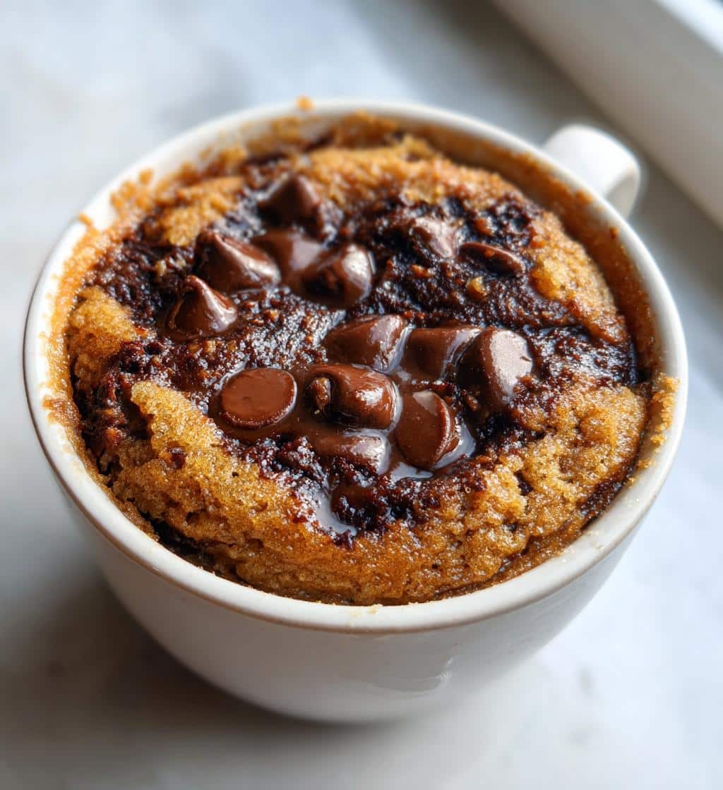 air fryer mug cookie 10 minute