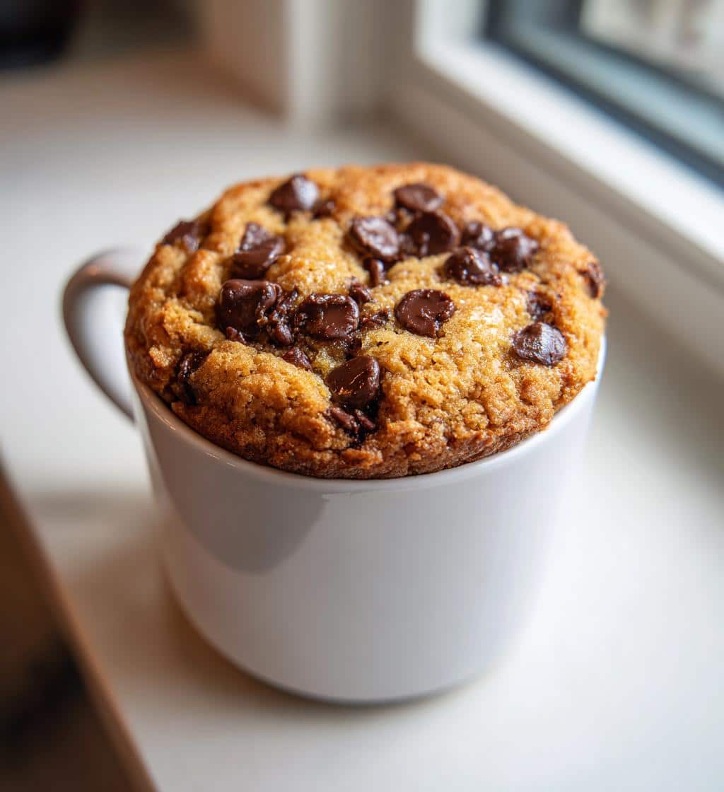 air fryer mug cookie crispy