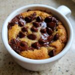 air fryer mug cookie soft center