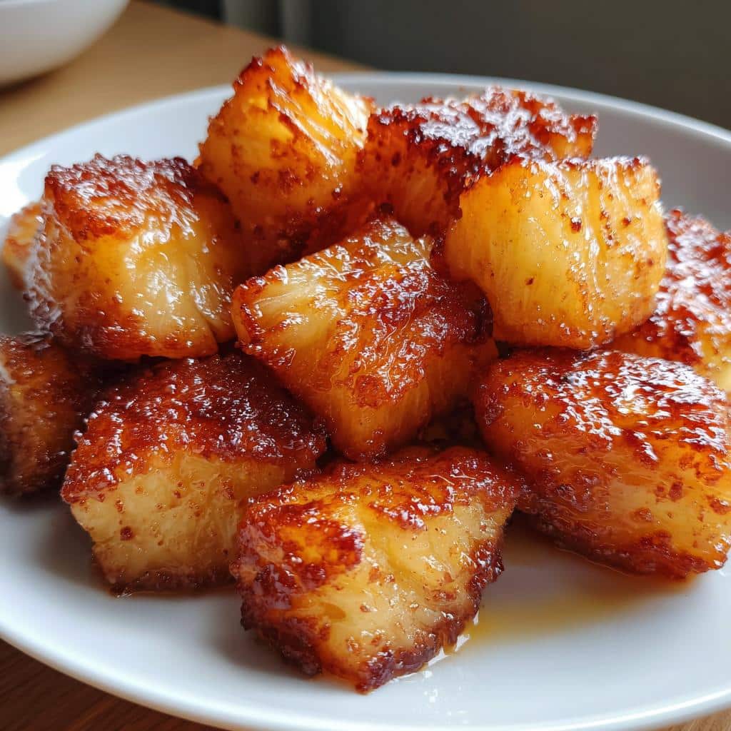 air fryer pineapple bites 10 minute