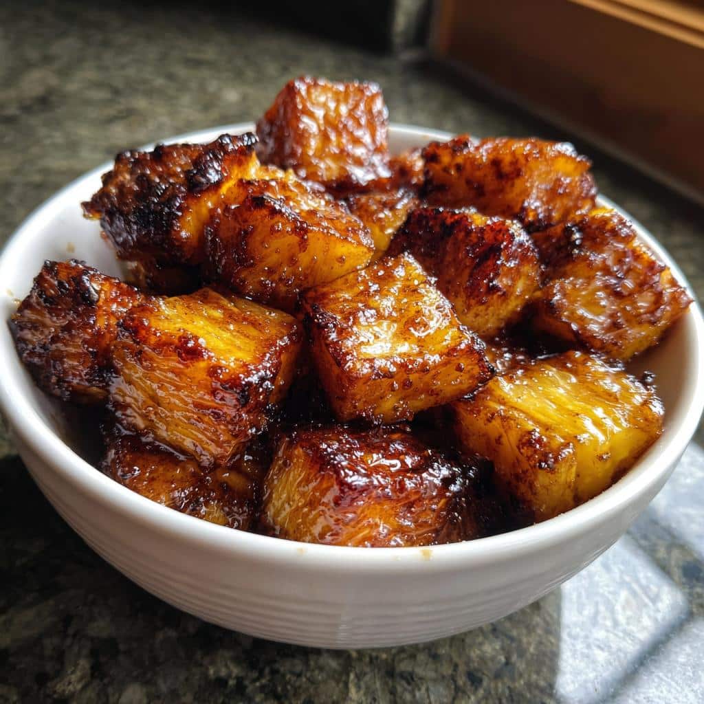 air fryer pineapple bites 3 ingredient