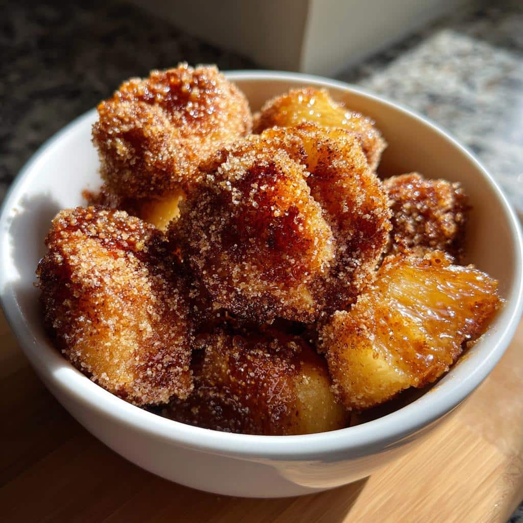 air fryer pineapple bites 5 ingredient
