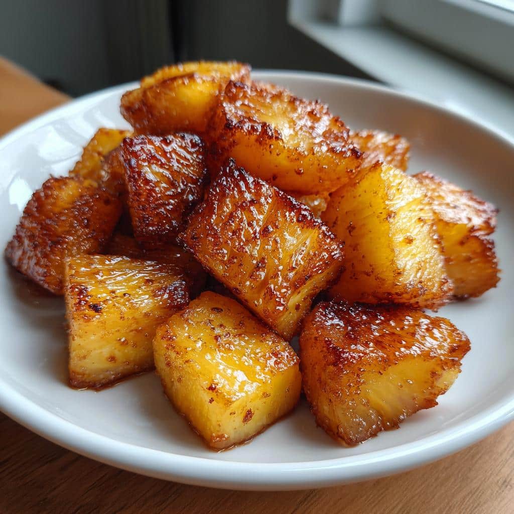 air fryer pineapple bites easy - detail 1