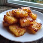 air fryer pineapple bites gooey