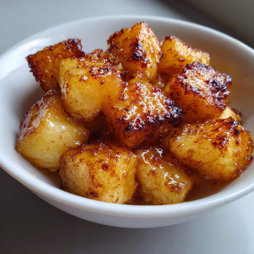 air fryer pineapple bites healthy - detail 1