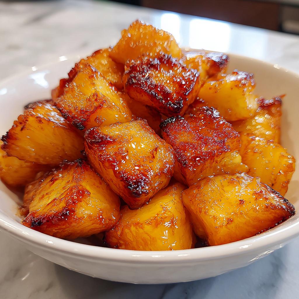 air fryer pineapple bites healthy