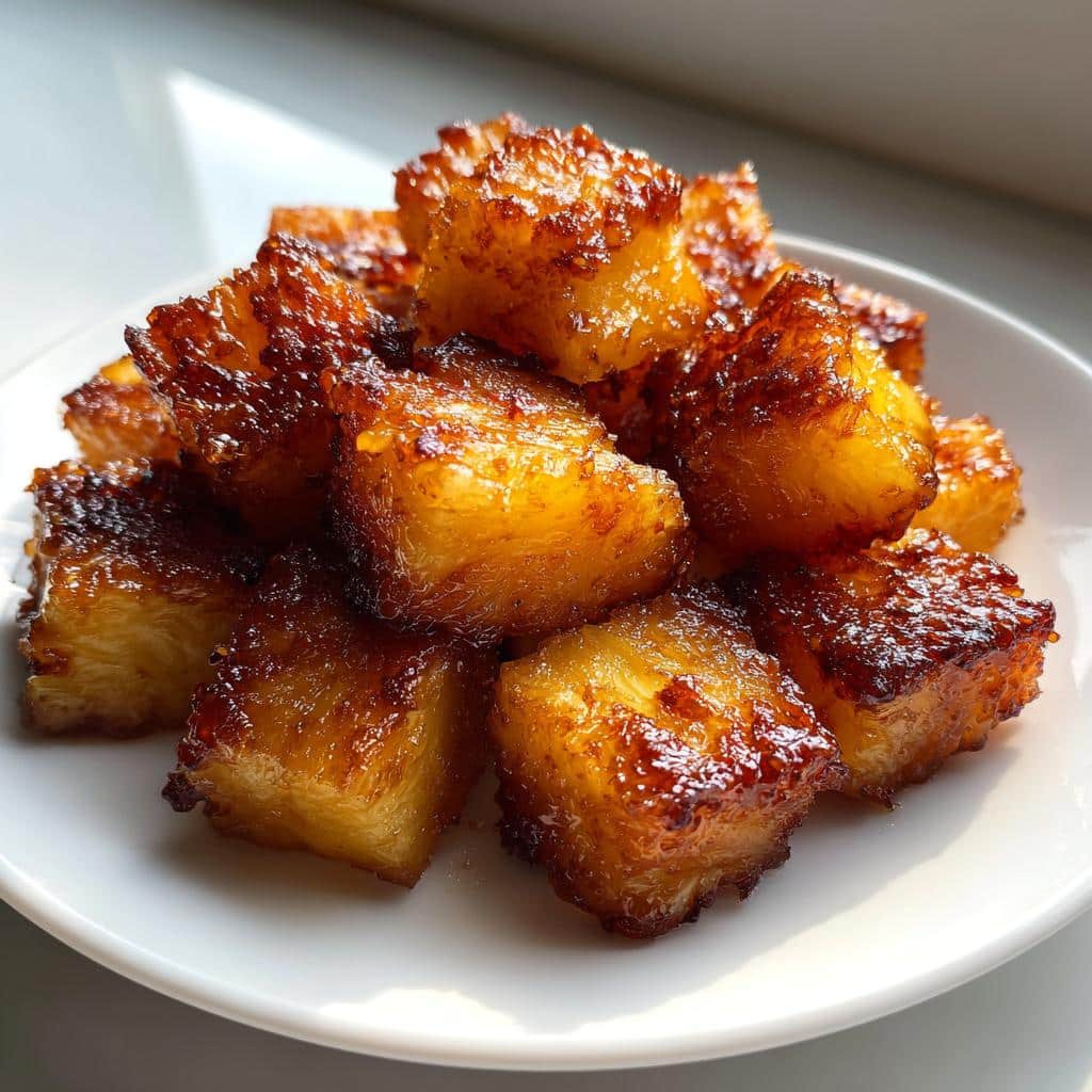 air fryer pineapple bites homemade