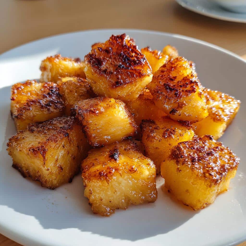 air fryer pineapple bites low calorie - detail 1