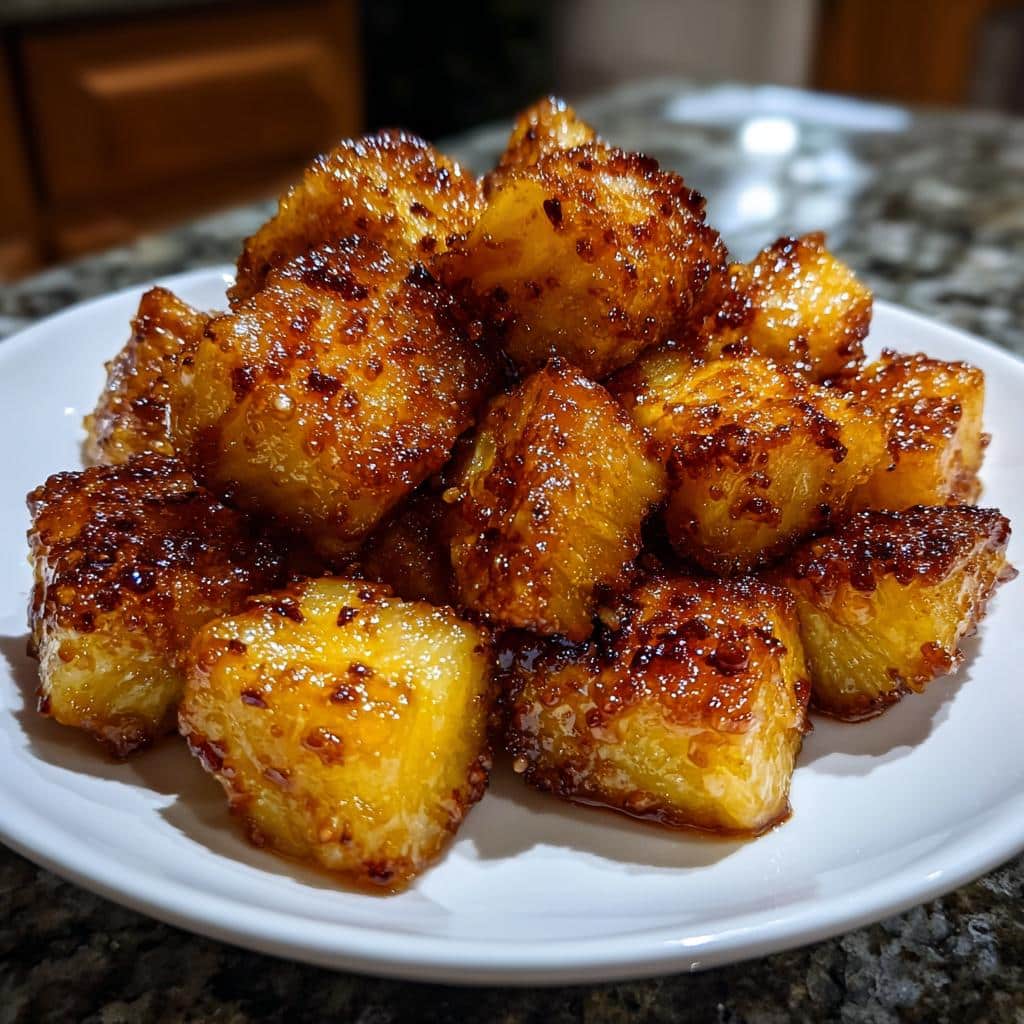 air fryer pineapple bites quick - detail 1