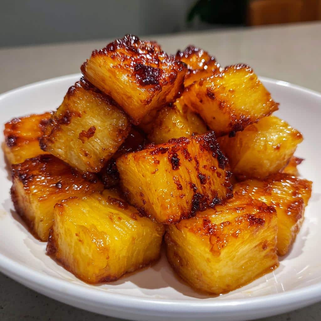 air fryer pineapple bites quick