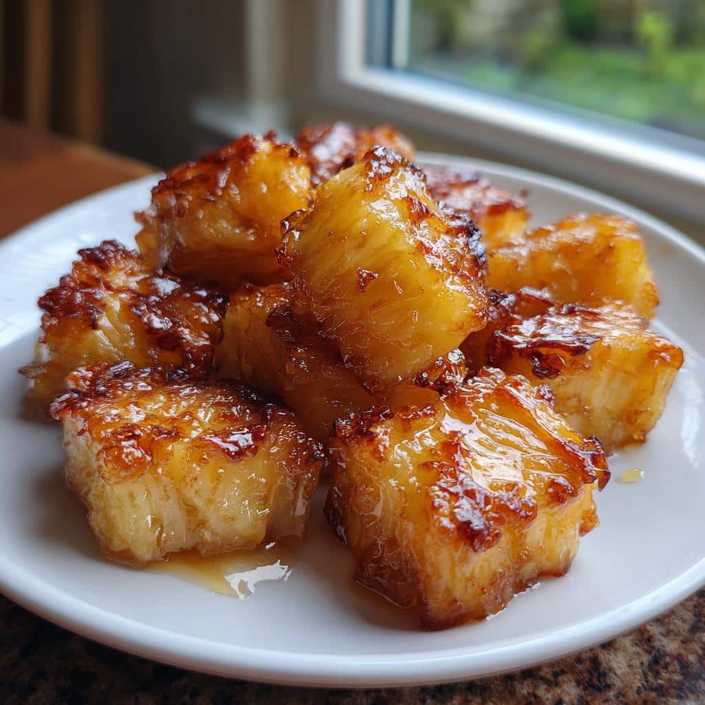 air fryer pineapple bites soft center - detail 1