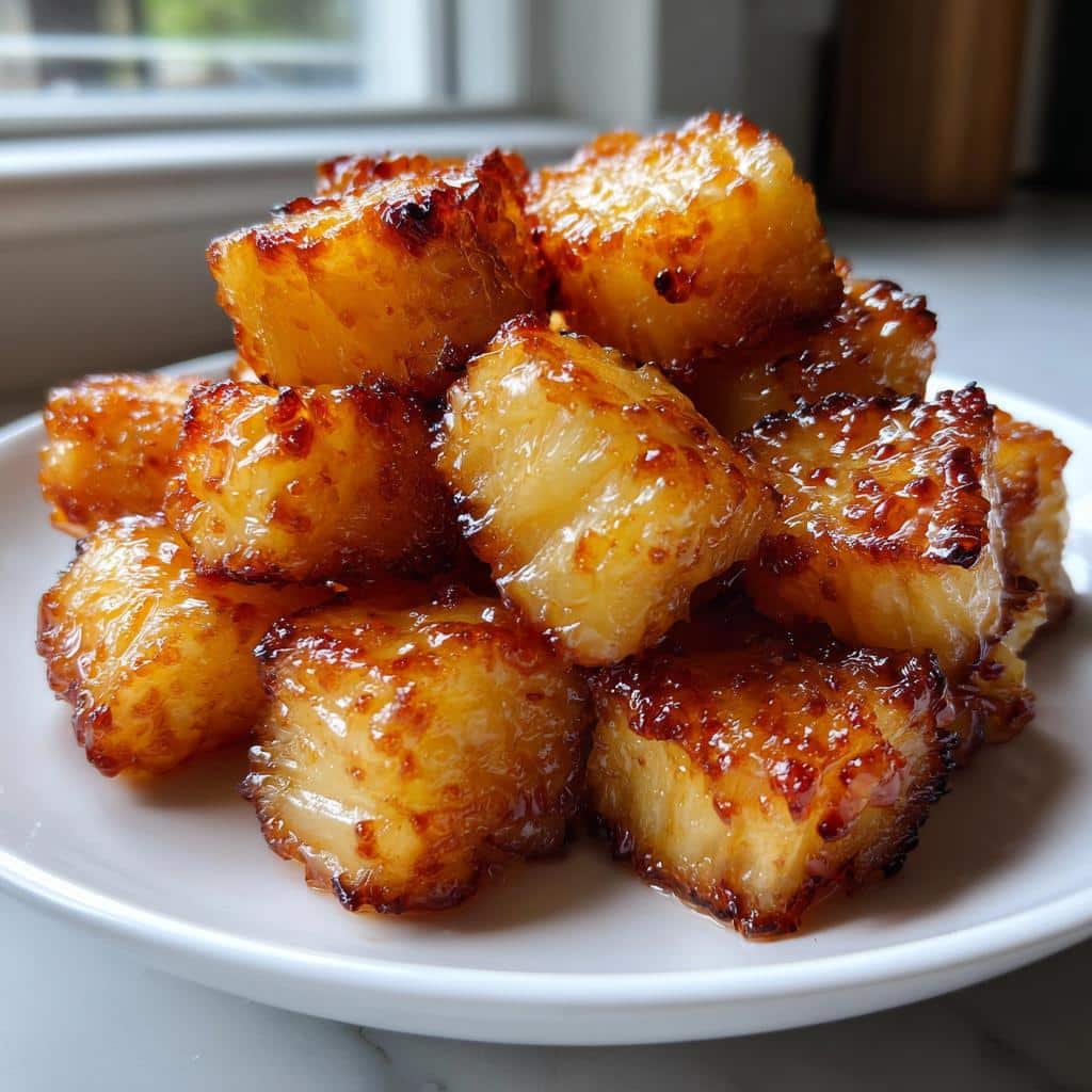 air fryer pineapple bites soft center