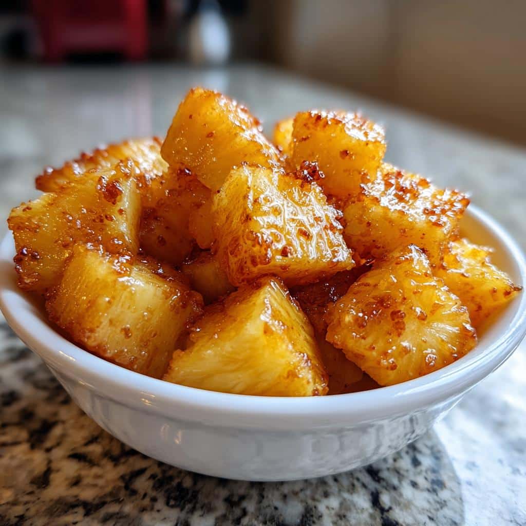 5-Minute Air Fryer Pineapple Bites: Cozy Winter Bliss 4 air fryer pineapple bites winter dessert - detail 1