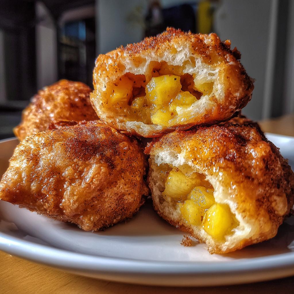20-Minute Air Fryer Pineapple Bites That Will Make You Scream 4 air fryer pineapple bites with biscuit dough - detail 1