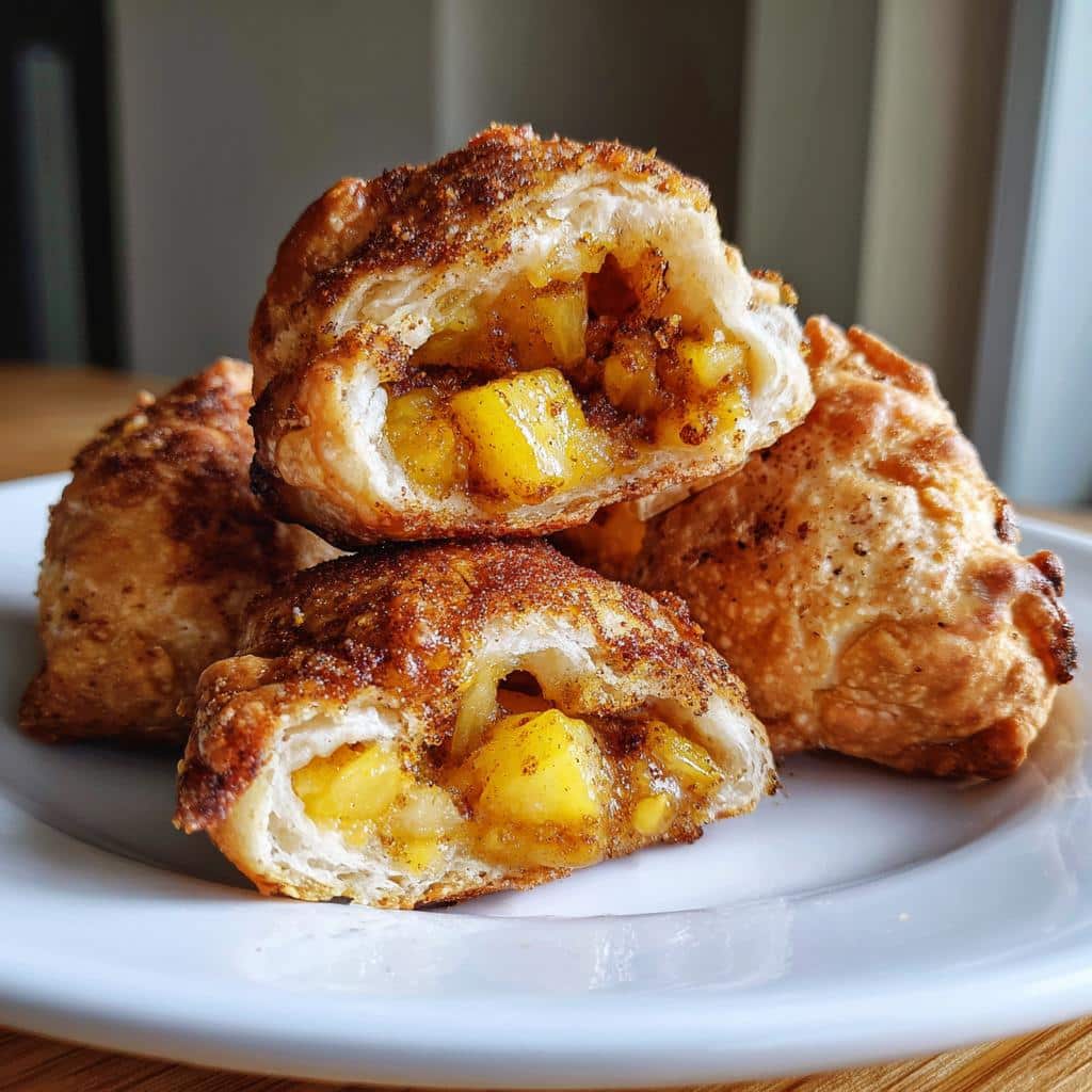 air fryer pineapple bites with biscuit dough