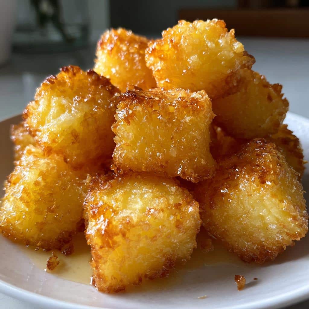 air fryer pineapple bites with cake mix