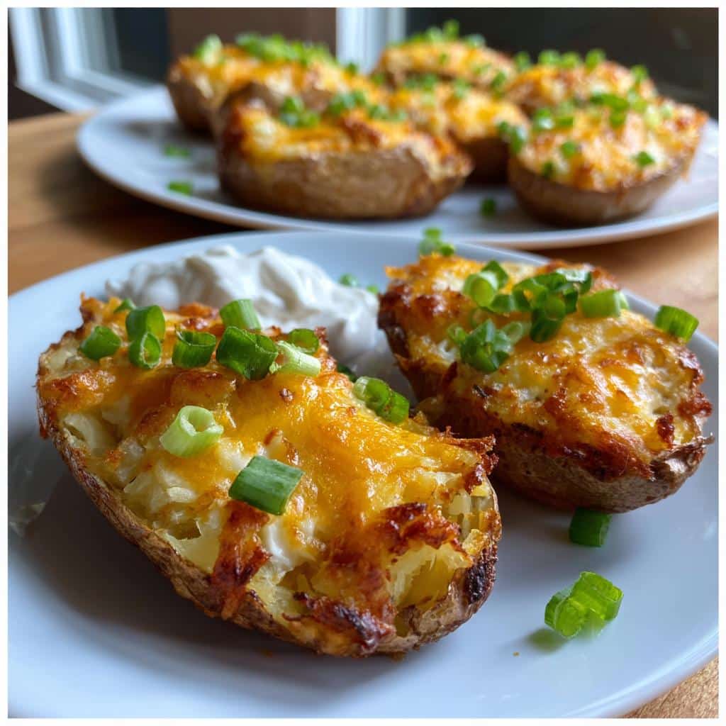 Air Fryer Potato Skins - 3 Steps to Irresistibly Crispy Perfection 4 air fryer potato skins deliciously crispy appetizer - detail 1