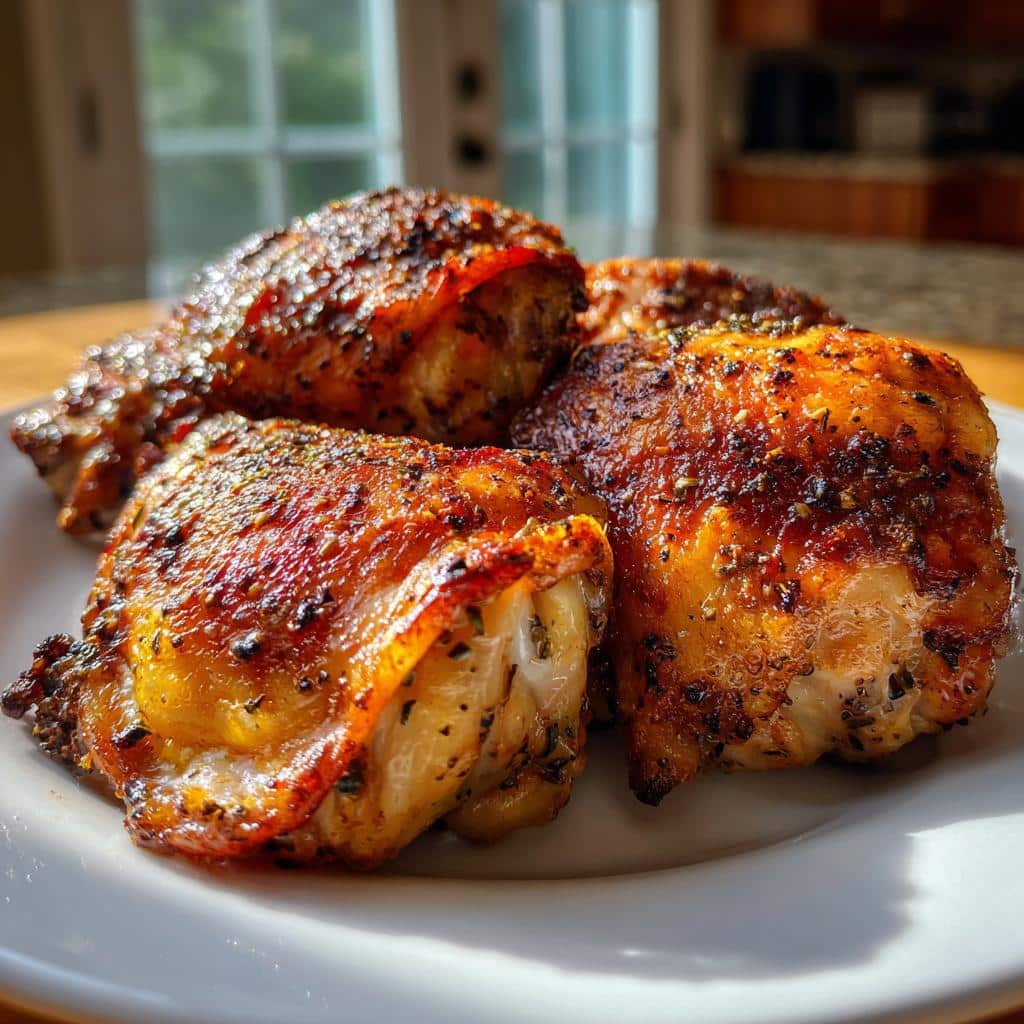 Crispy Air Fryer Chicken Thighs: 20-Minute Skin-On Perfection 4 air fryer skin on chicken thighs discover crispy perfection - detail 1