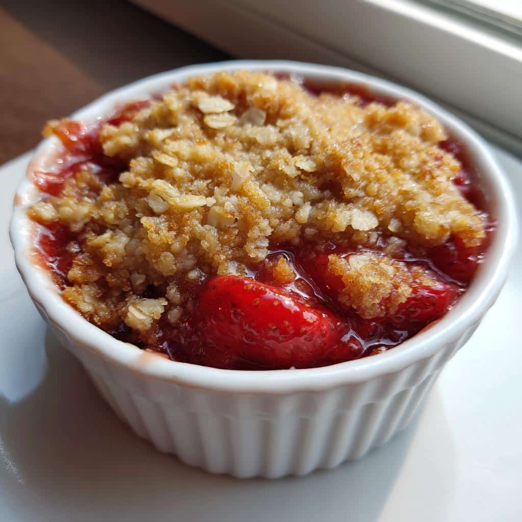 air fryer strawberry crisp 10 minute