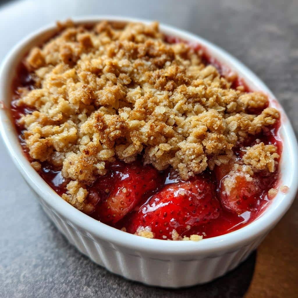 air fryer strawberry crisp budget friendly