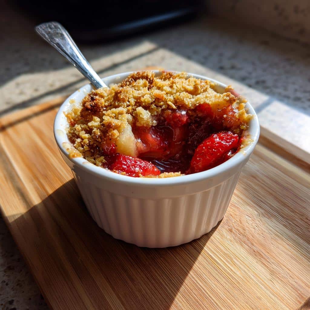 air fryer strawberry crisp healthy