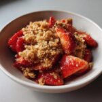 air fryer strawberry crisp high protein