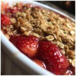 air fryer strawberry crisp homemade