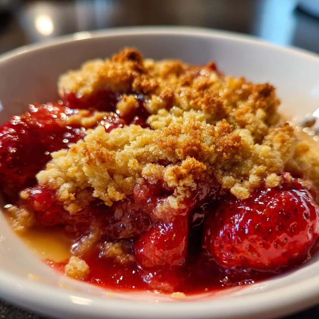 15-Minute Air Fryer Strawberry Crisp - No Oven Needed! 4 air fryer strawberry crisp no oven - detail 1